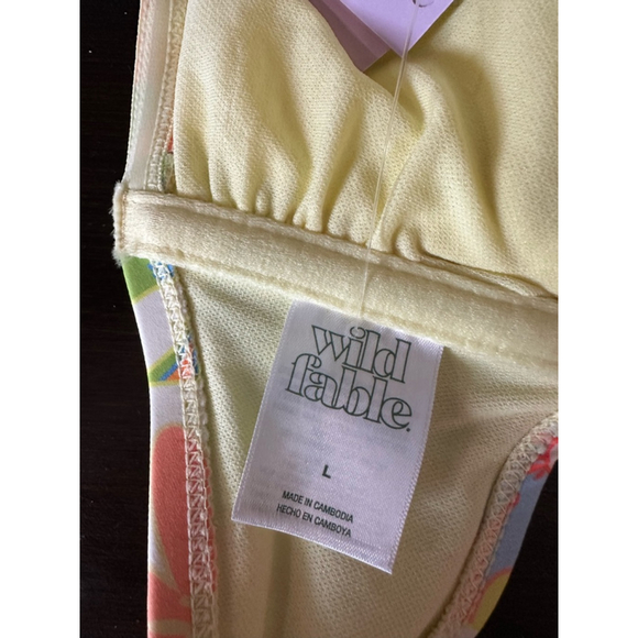Women's Wild Fable Bikini Top Size L Multi-color - Picture 3 of 4